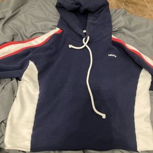 Blue Levi’s Cropped Women’s Hoodie Large